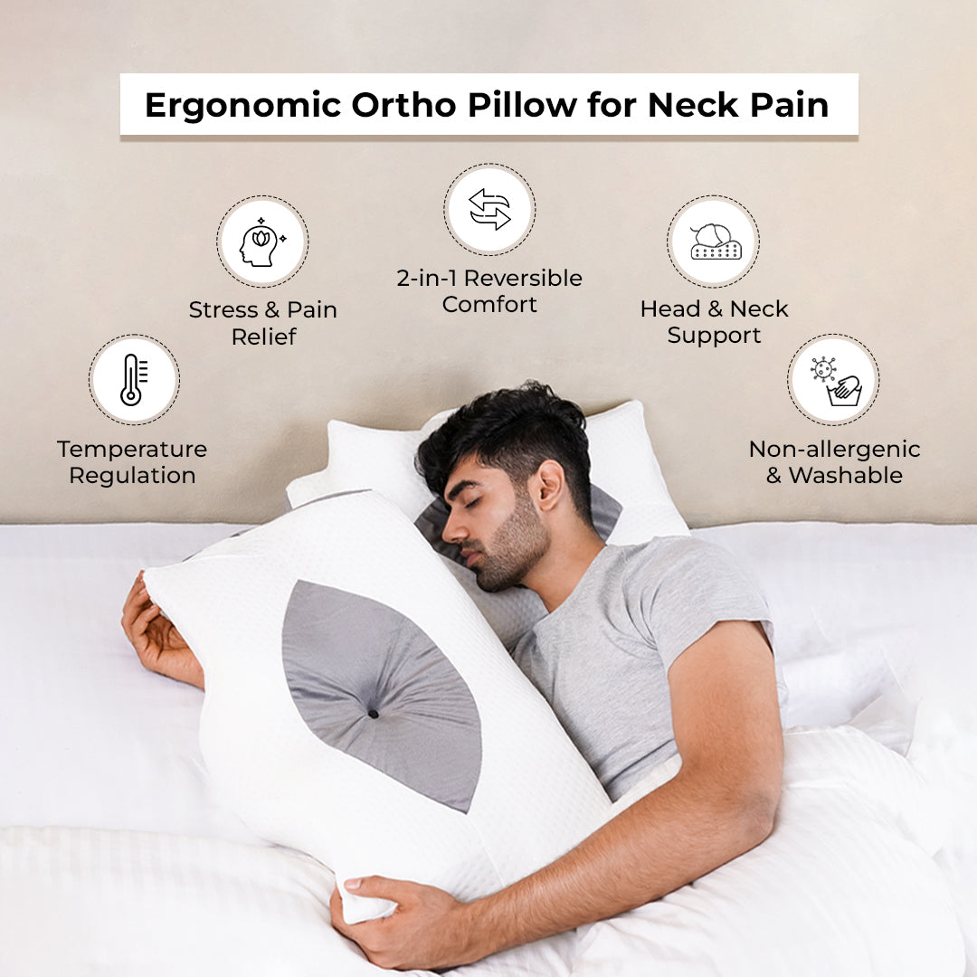 Comfort Neck Pillow - Temperature Regulating Cervical Pillow