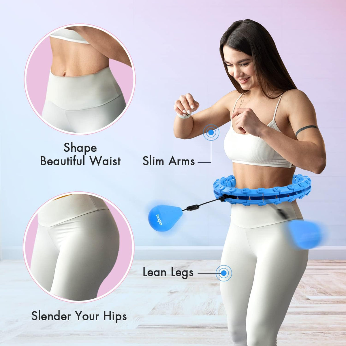 Weighted Smart Fitness Hip Hoop