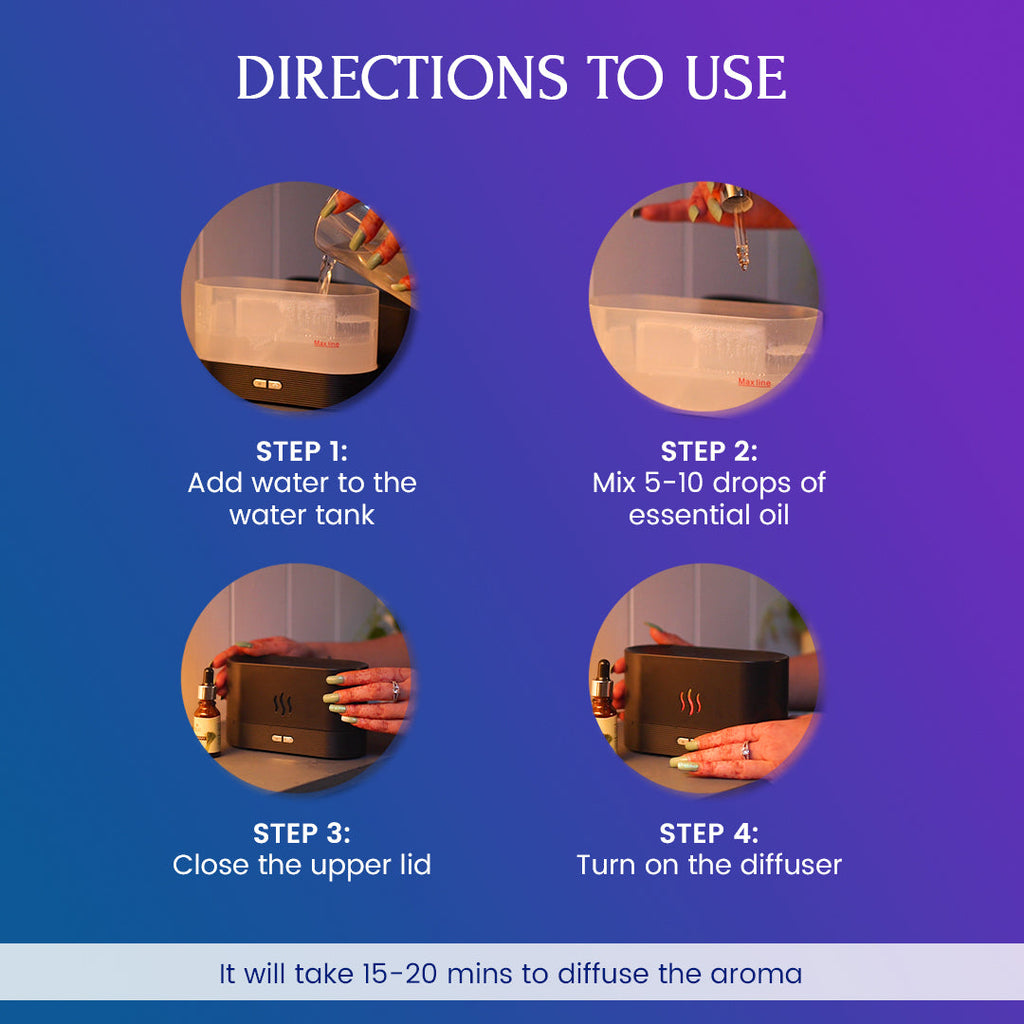 Flame Light Humidifier With 7 Colors