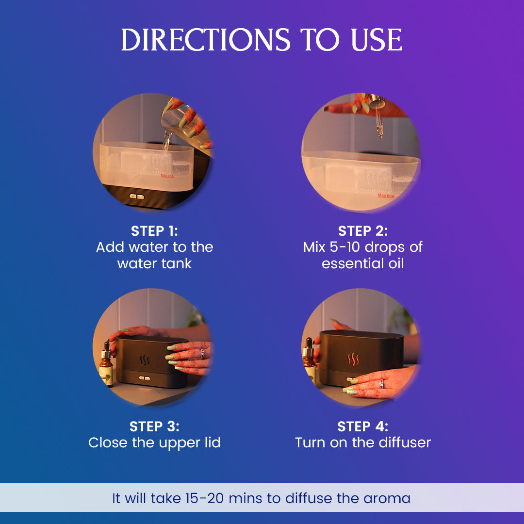 Flame Light Humidifier With 7 Colors