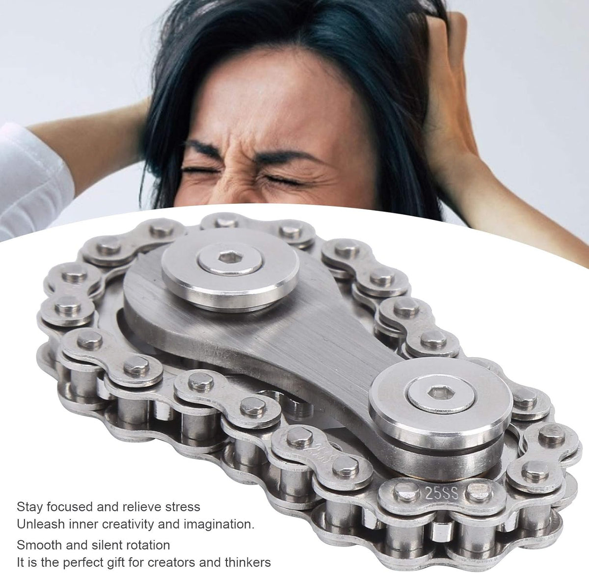 Stress-relief fingertip fidget