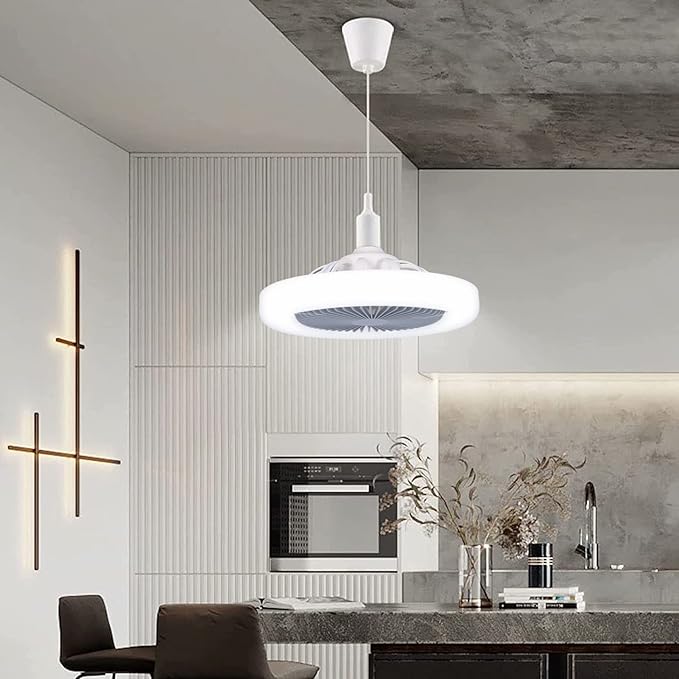 Remote Controlled 3 Blades Ceiling Fan with Light