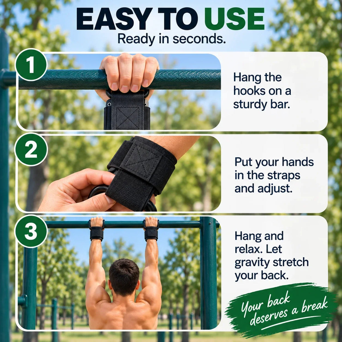 GYM Hooks for Back Pain