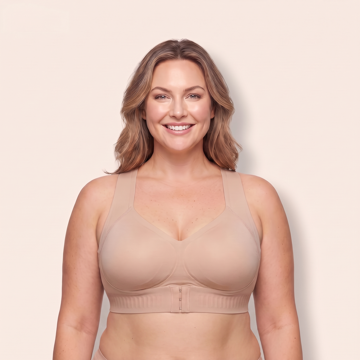 Cross-back posture support bra