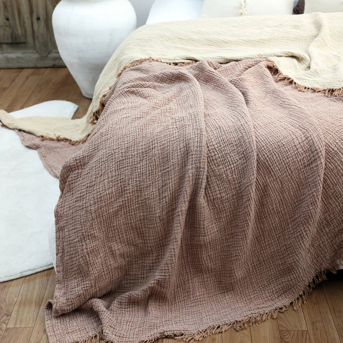 Assorted Winter Warm Gauze Blanket - Queen Size