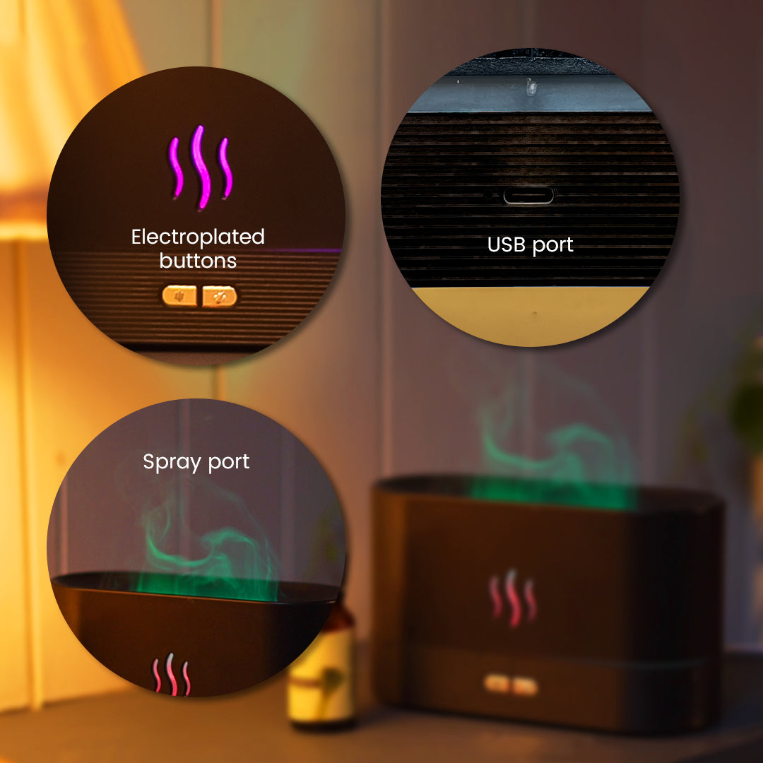 Flame Light Humidifier With 7 Colors